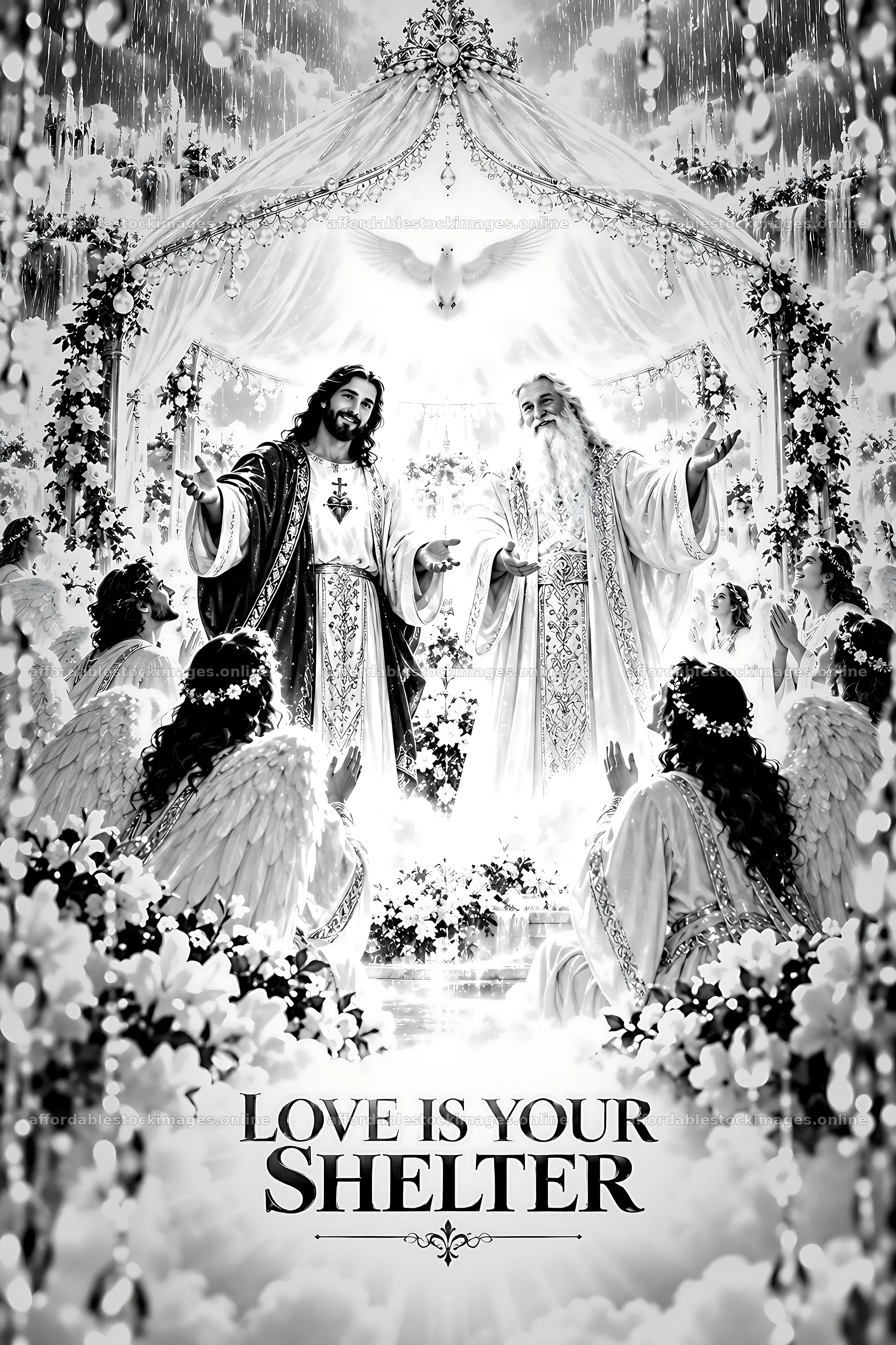 Love is your shelter through spiritual guidance – stock images 6480x9722