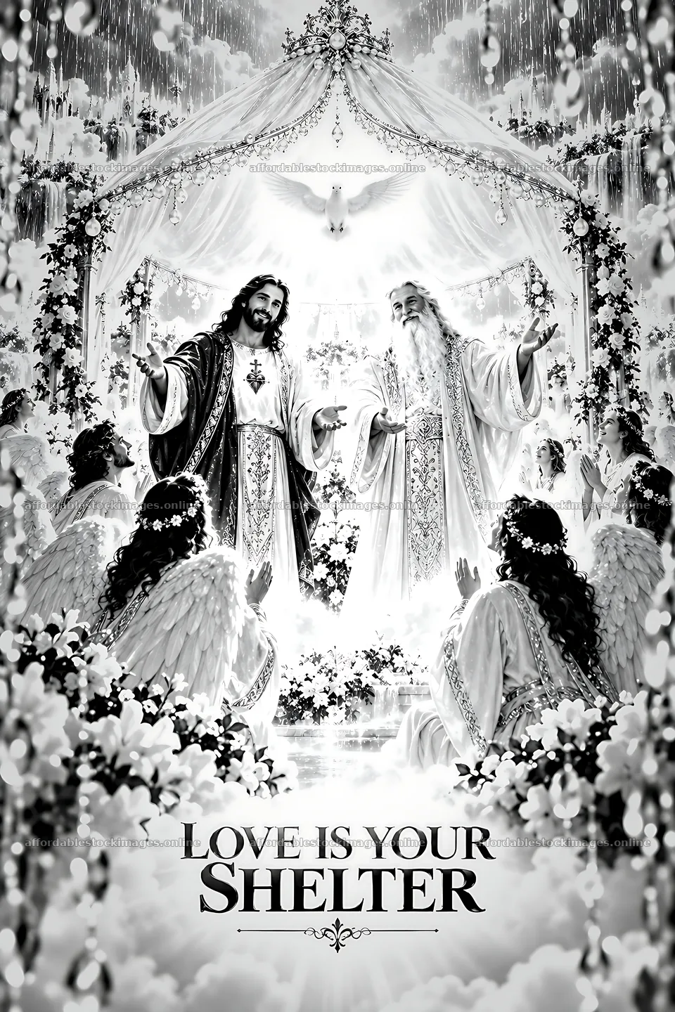 Love is your shelter through spiritual guidance – stock images 6480x9722