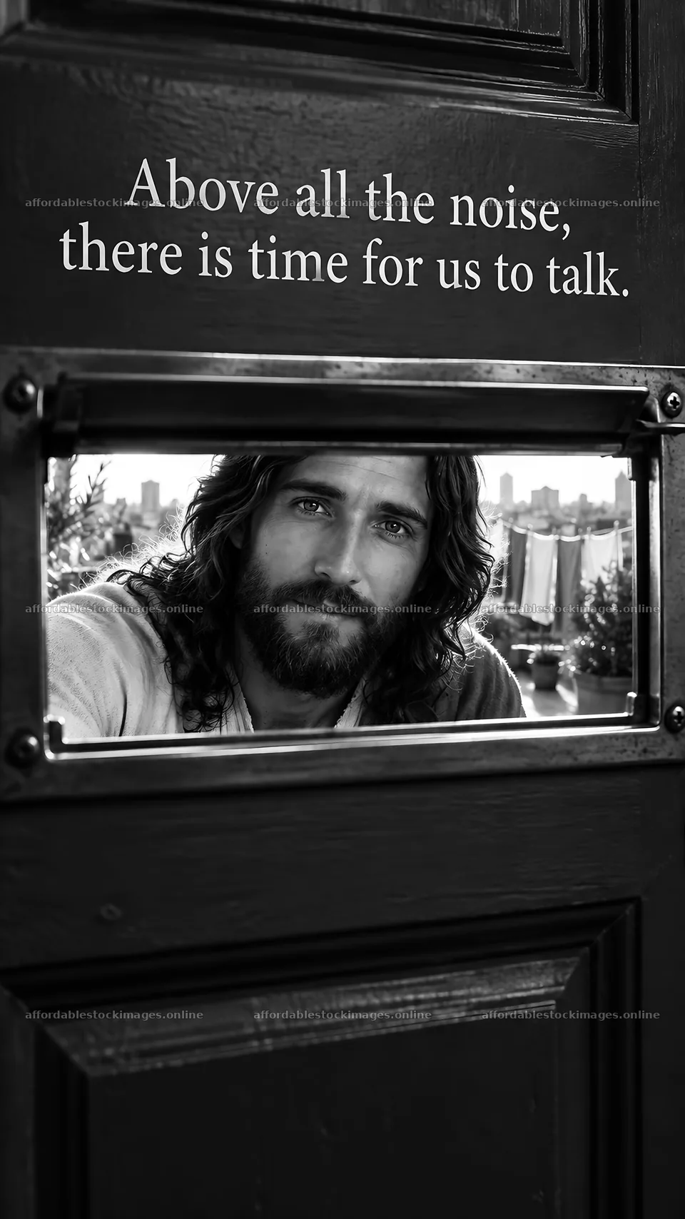 Jesus Christ speaks of connection and conversation – stock images 5808x10331