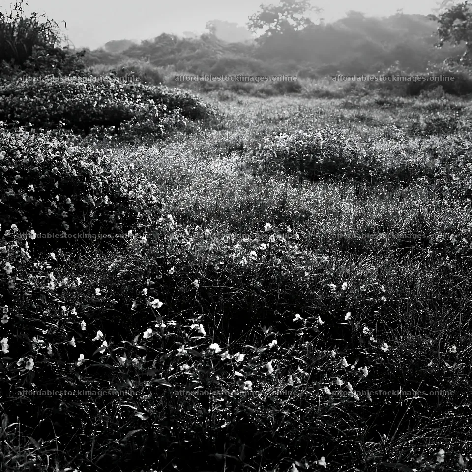 Kochi monsoon meadow with rain beaded grasses – stock images 7938x7938