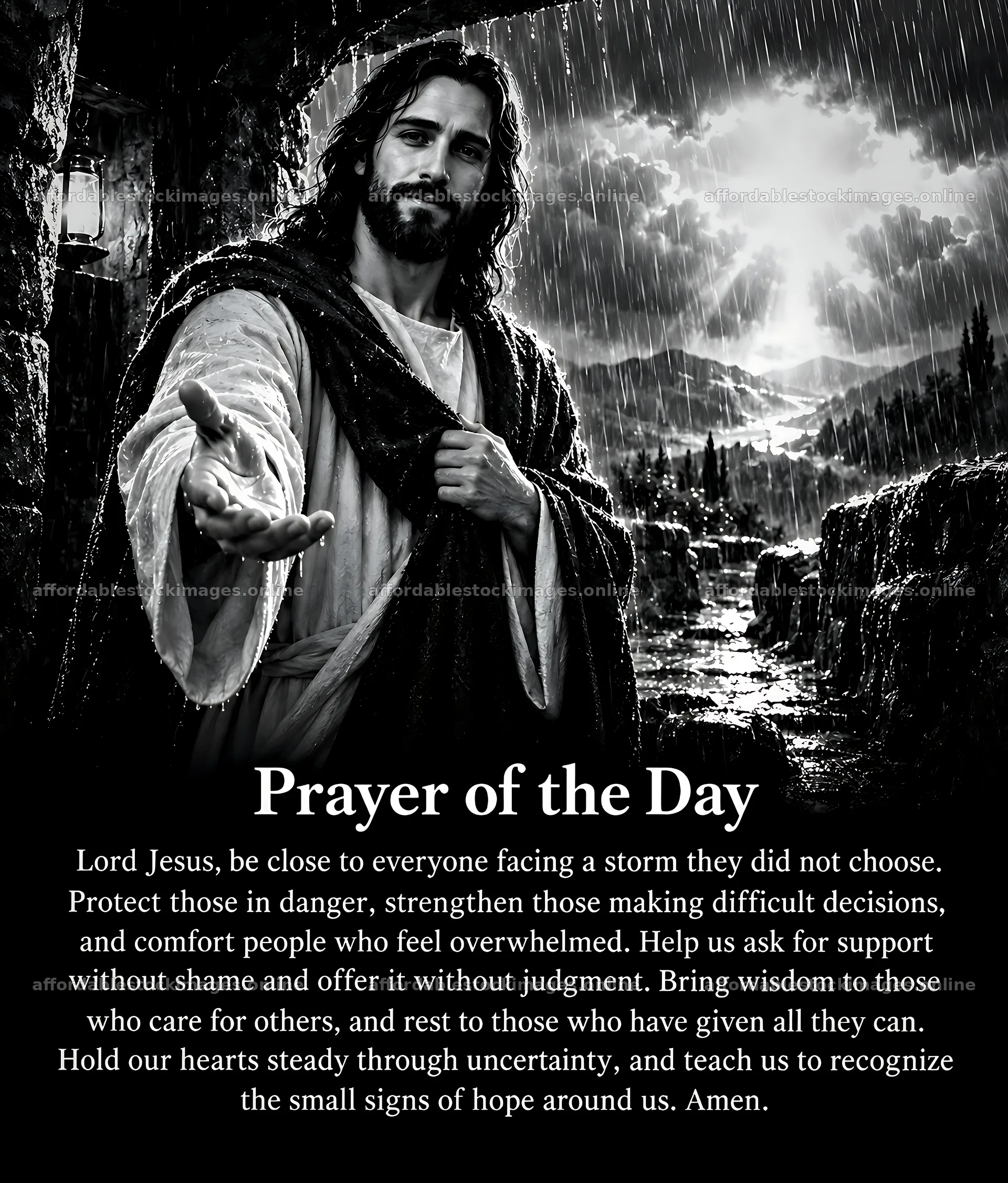 Prayer for those facing difficult decisions – stock images 7326x8598