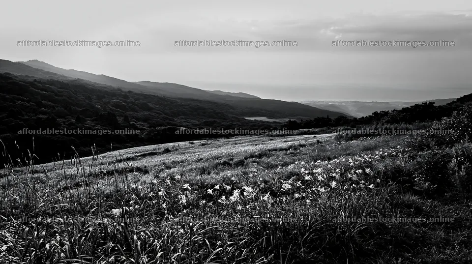 Iwate rain refreshed meadow seedhead foreground – stock images 10608x5938