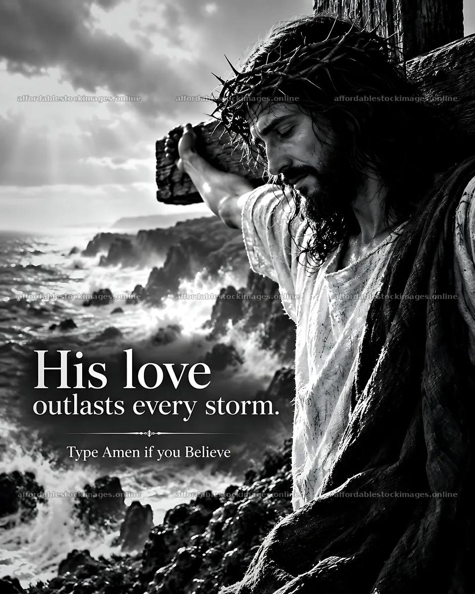 Hope beside the sea during a storm – stock images 7100x8872