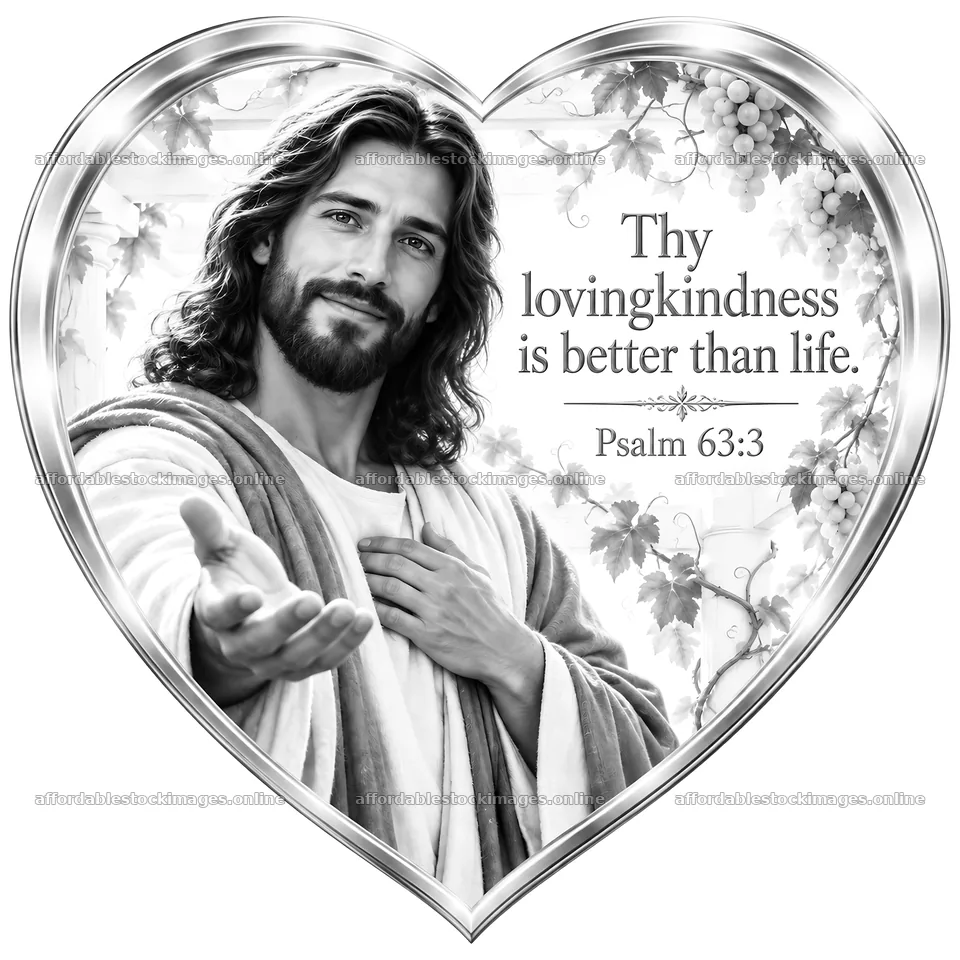 Jesus Christ offering kindness with a welcoming gesture – stock images 7746x7746