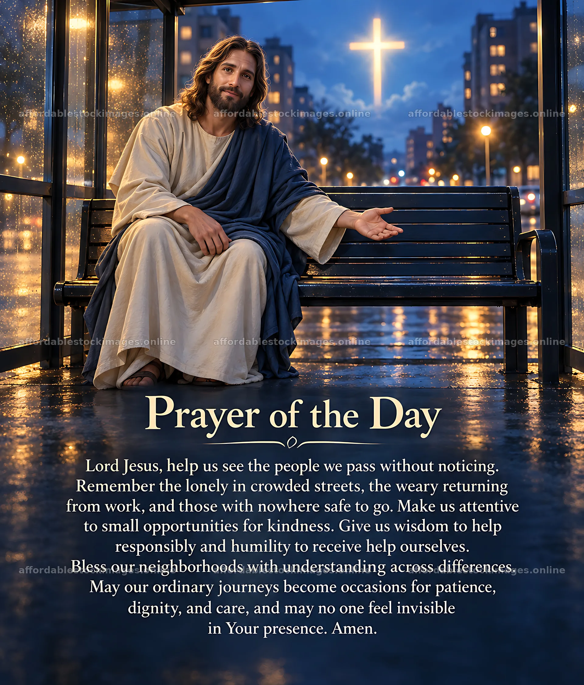 Kindness in the city encourages compassion toward others – stock images 7330x8596