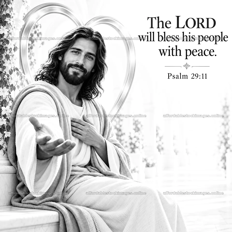 Jesus Christ extends hands to bless and comfort – stock images 7746x7746
