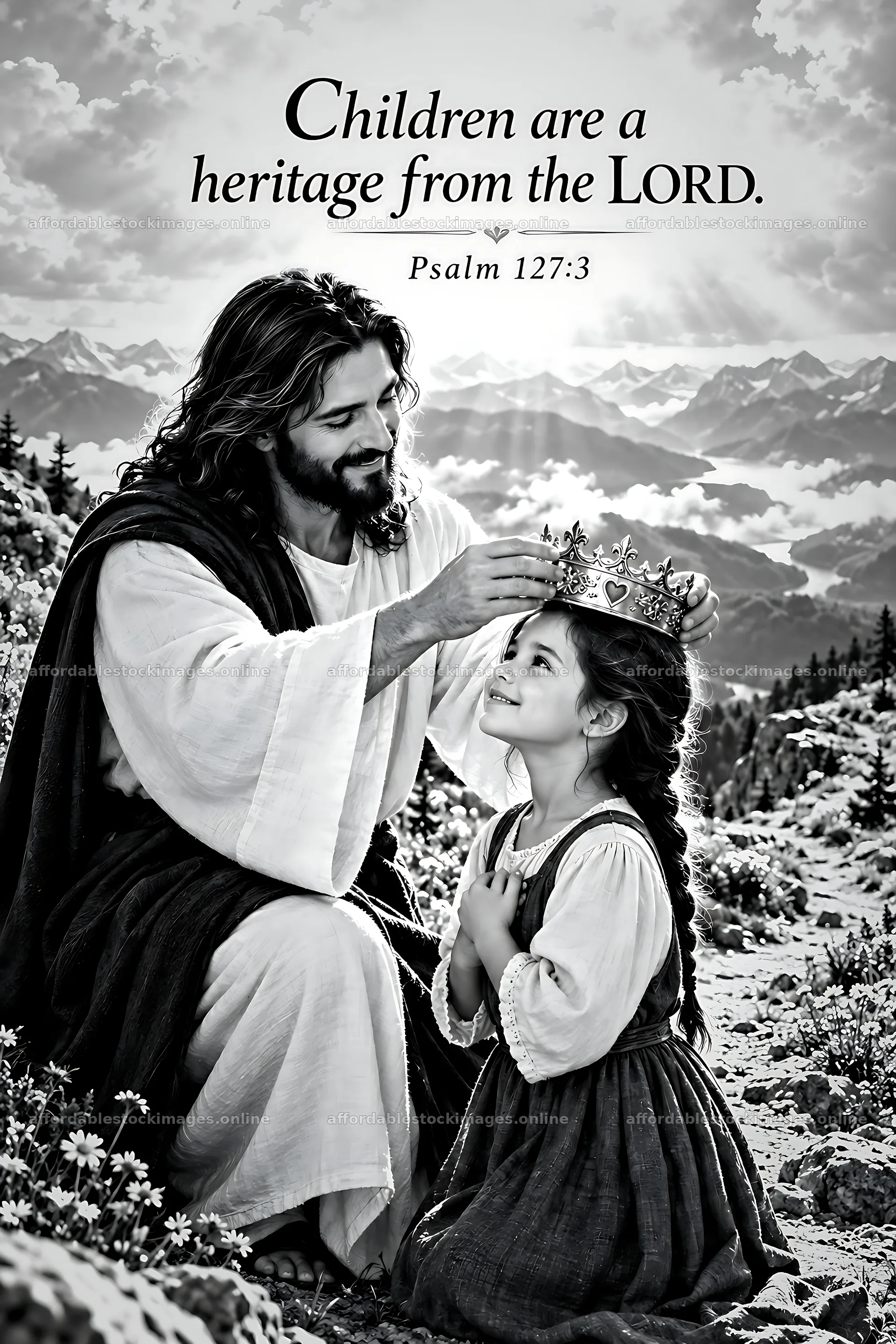 Grace on the mountain path – stock images 6480x9722