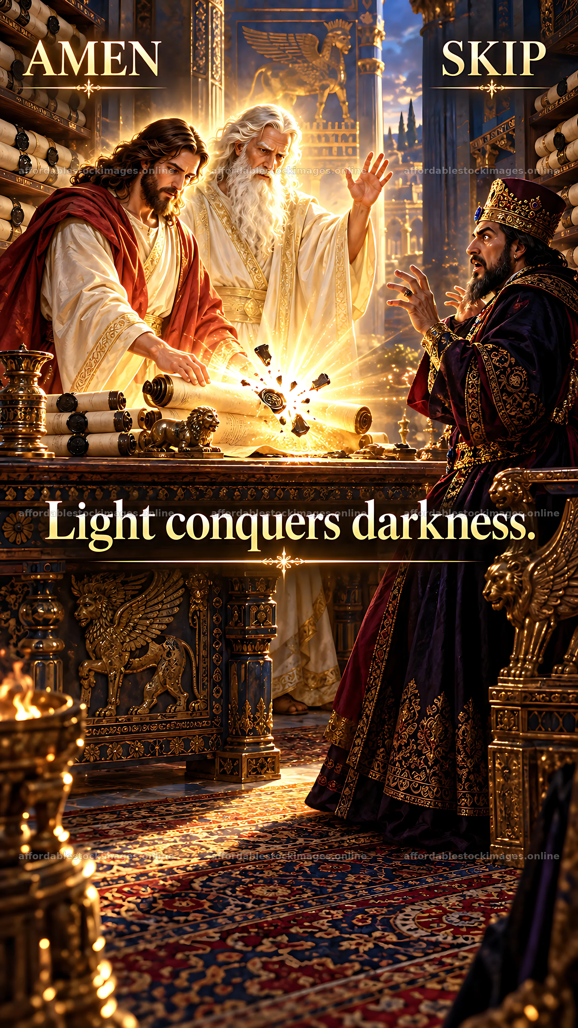 Jesus Christ and God the Father share divine wisdom – stock images 5954x10580