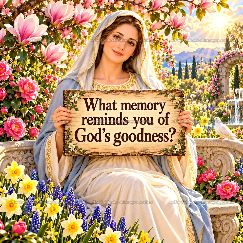 Jesus Christ inviting reflection on God's goodness – stock images 7746x7746