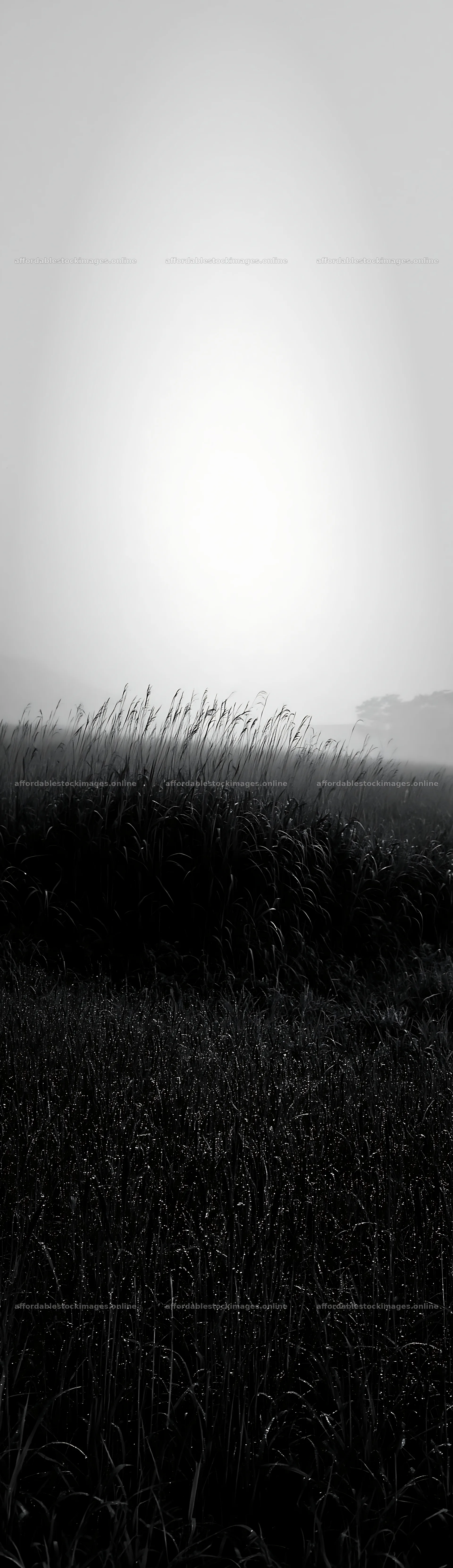 Expansive Hokkaido restoration meadow with dewdrops – stock images 4268x14762