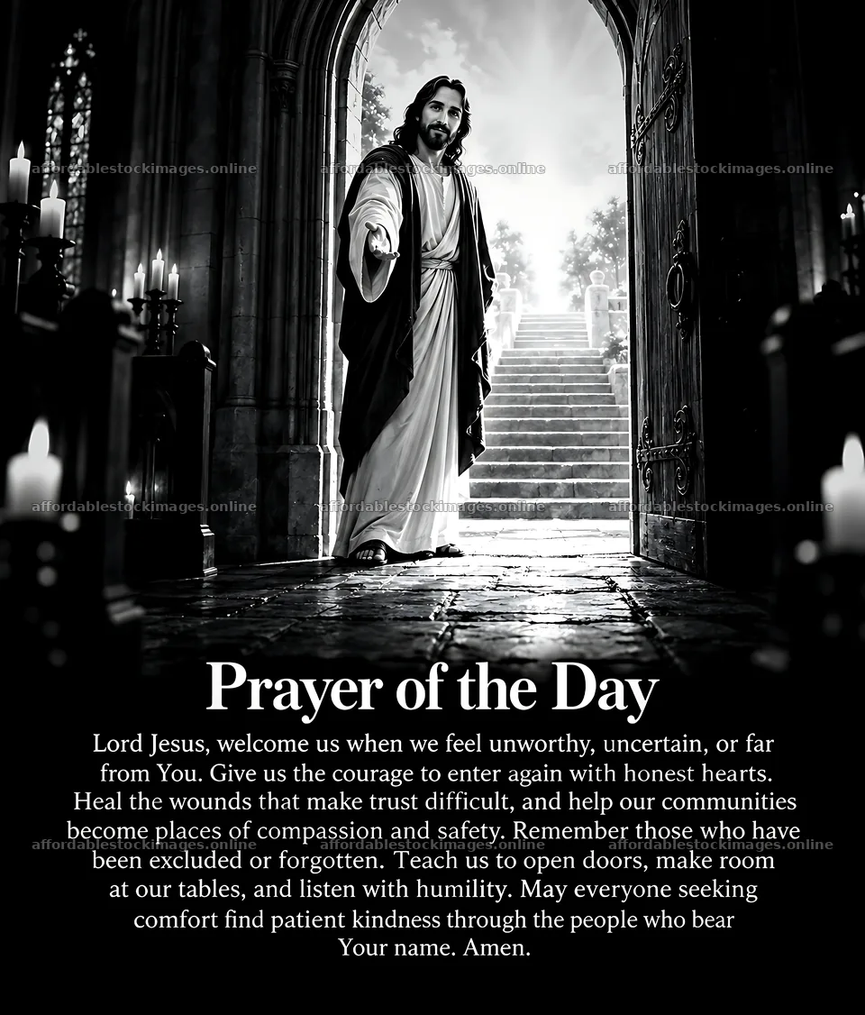 Strength at the cathedral door – stock images 7330x8596