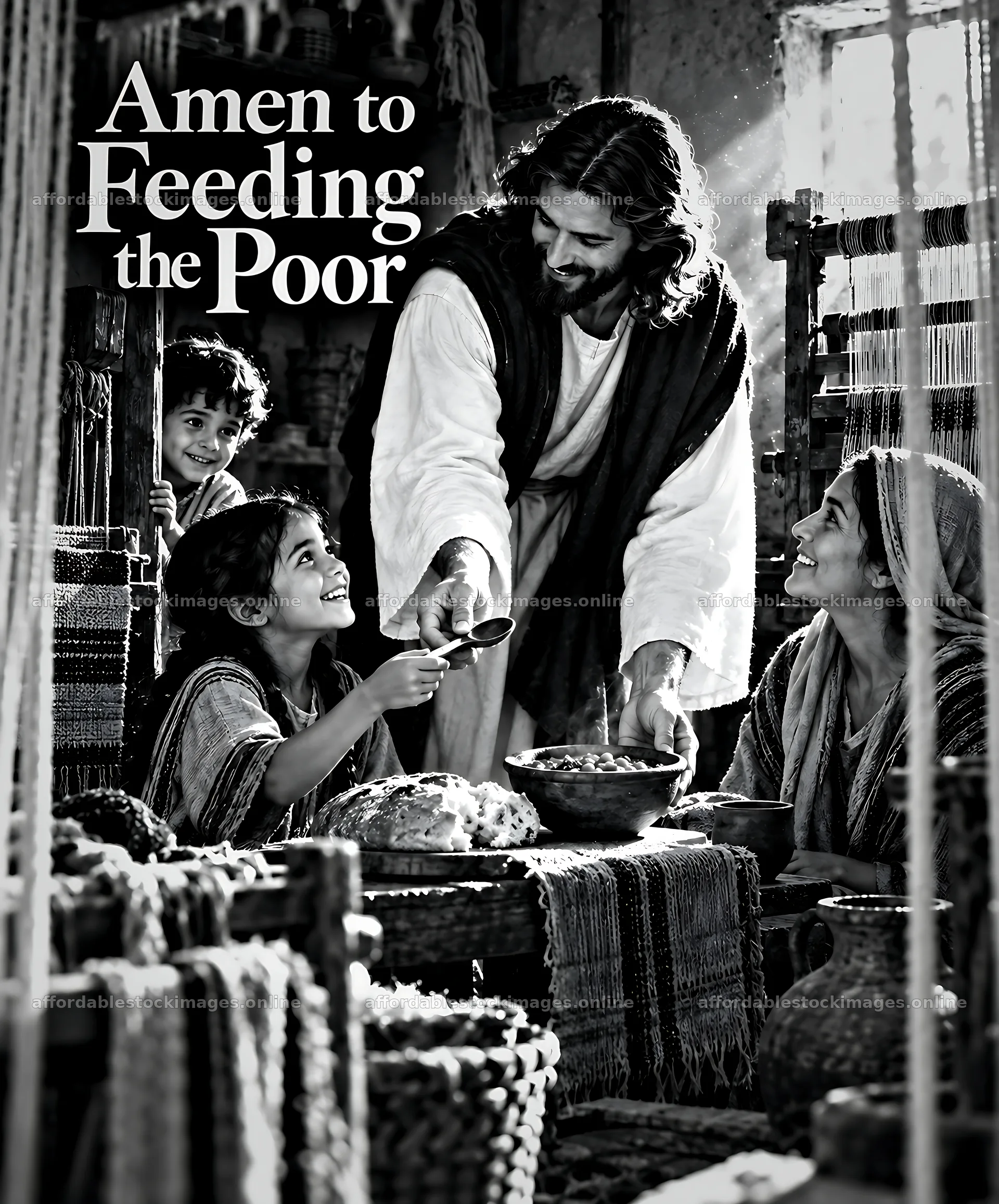 Food for the weaver's family – stock images 7228x8716