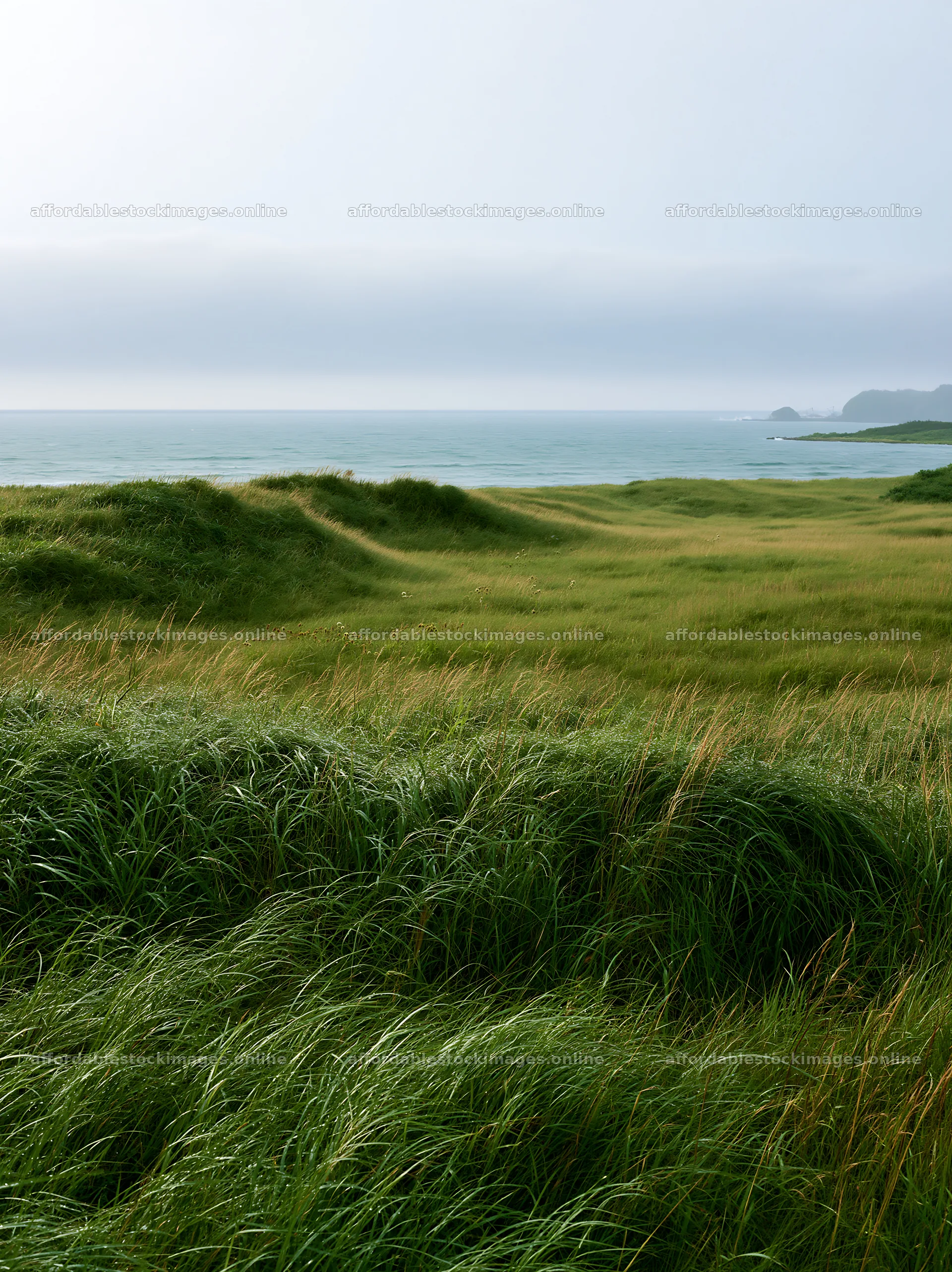 Fukui native grass meadow rain droplets enhance the landscape – stock images 6866x9174