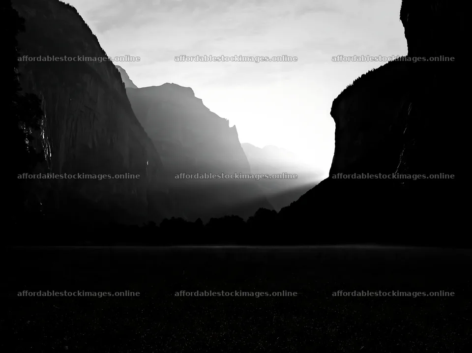 Lauterbrunnen Valley meadow with light rays shining through – stock images 9174x6866