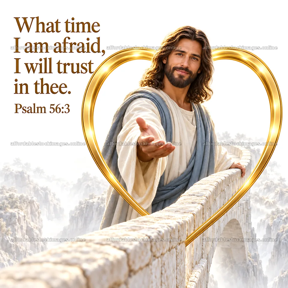 Jesus Christ extending a hand in comfort and reassurance – stock images 7746x7746