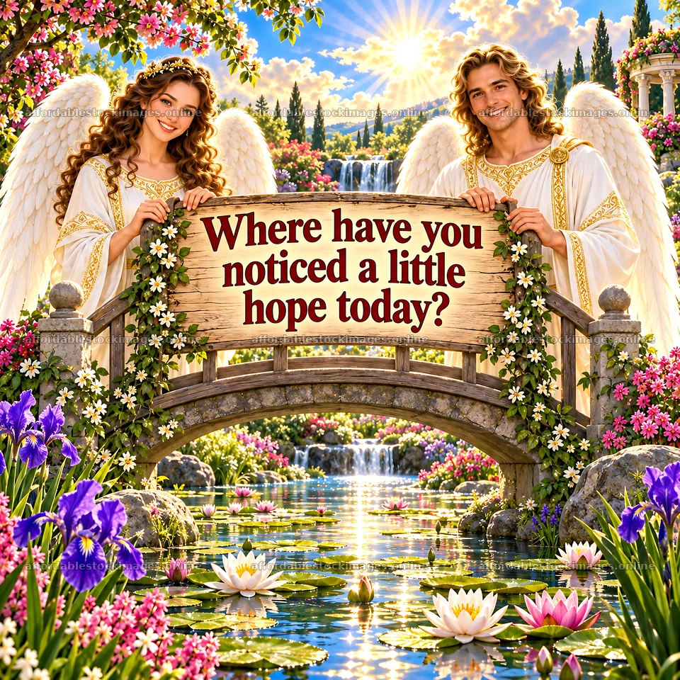 Jesus Christ with angels sharing a message of hope – stock images 7746x7746