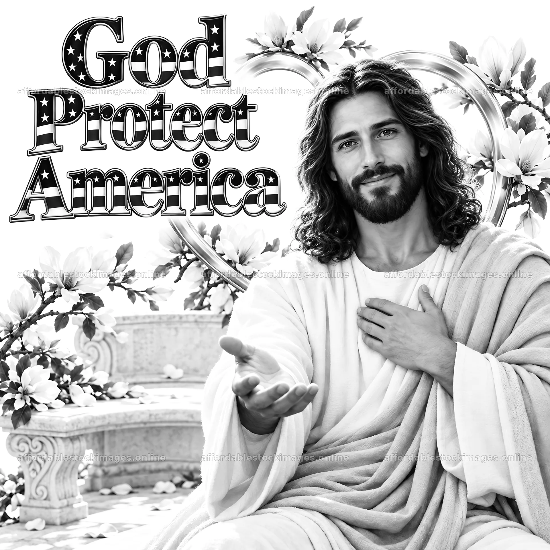 Jesus Christ inviting for support and guidance – stock images 7746x7746