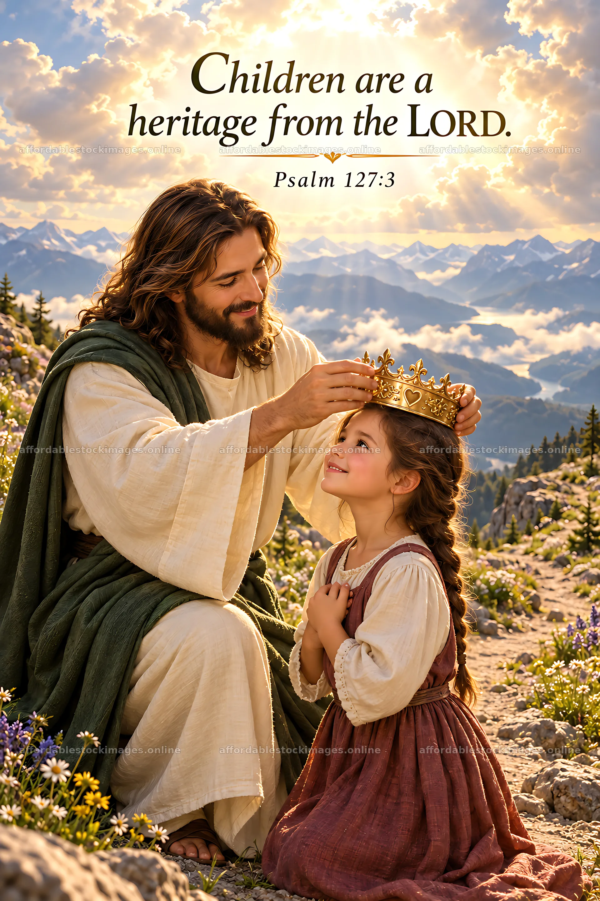 Grace on the mountain path – stock images 6480x9722