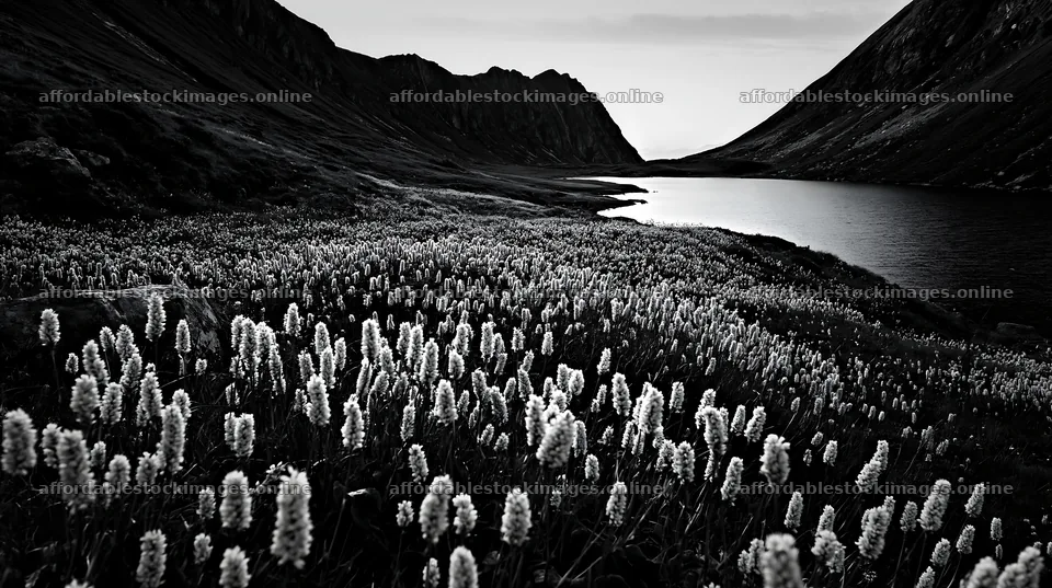 Swiss meadow with flowers beside alpine lake – stock images 10608x5938