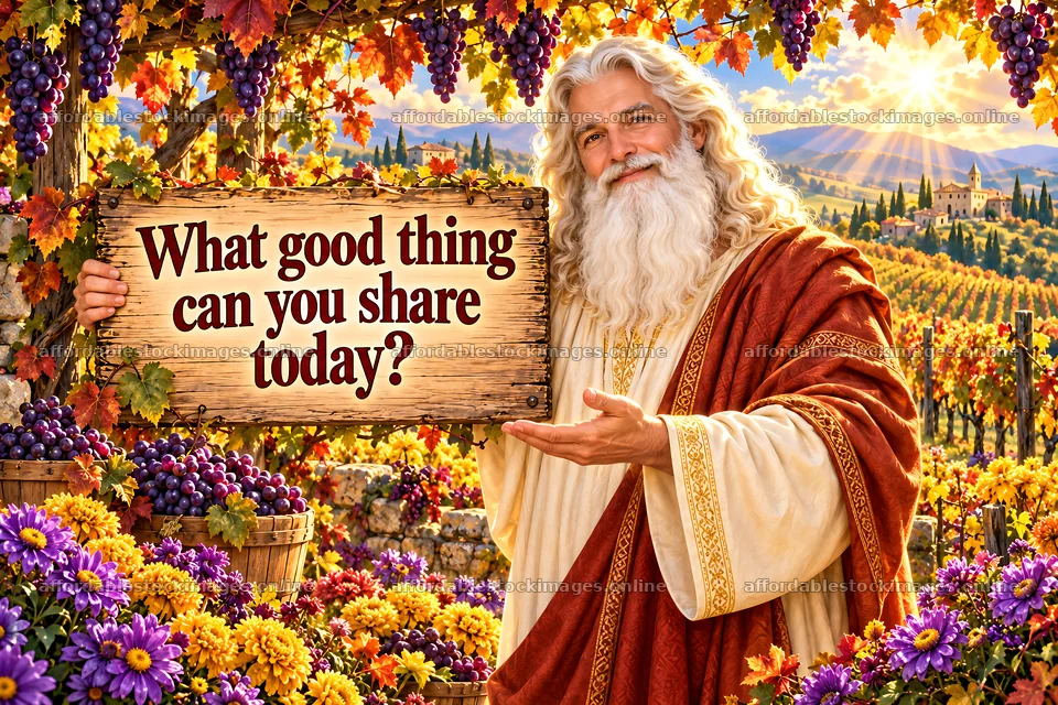 Jesus Christ inviting sharing of good things – stock images 9487x6325
