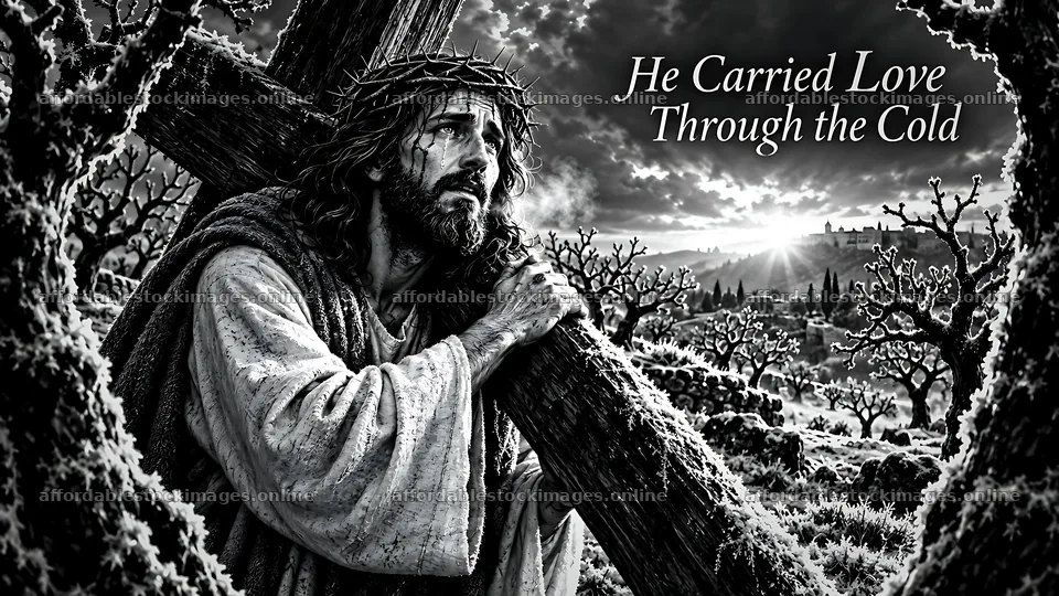 He carried love through the cold – stock images 10580x5954