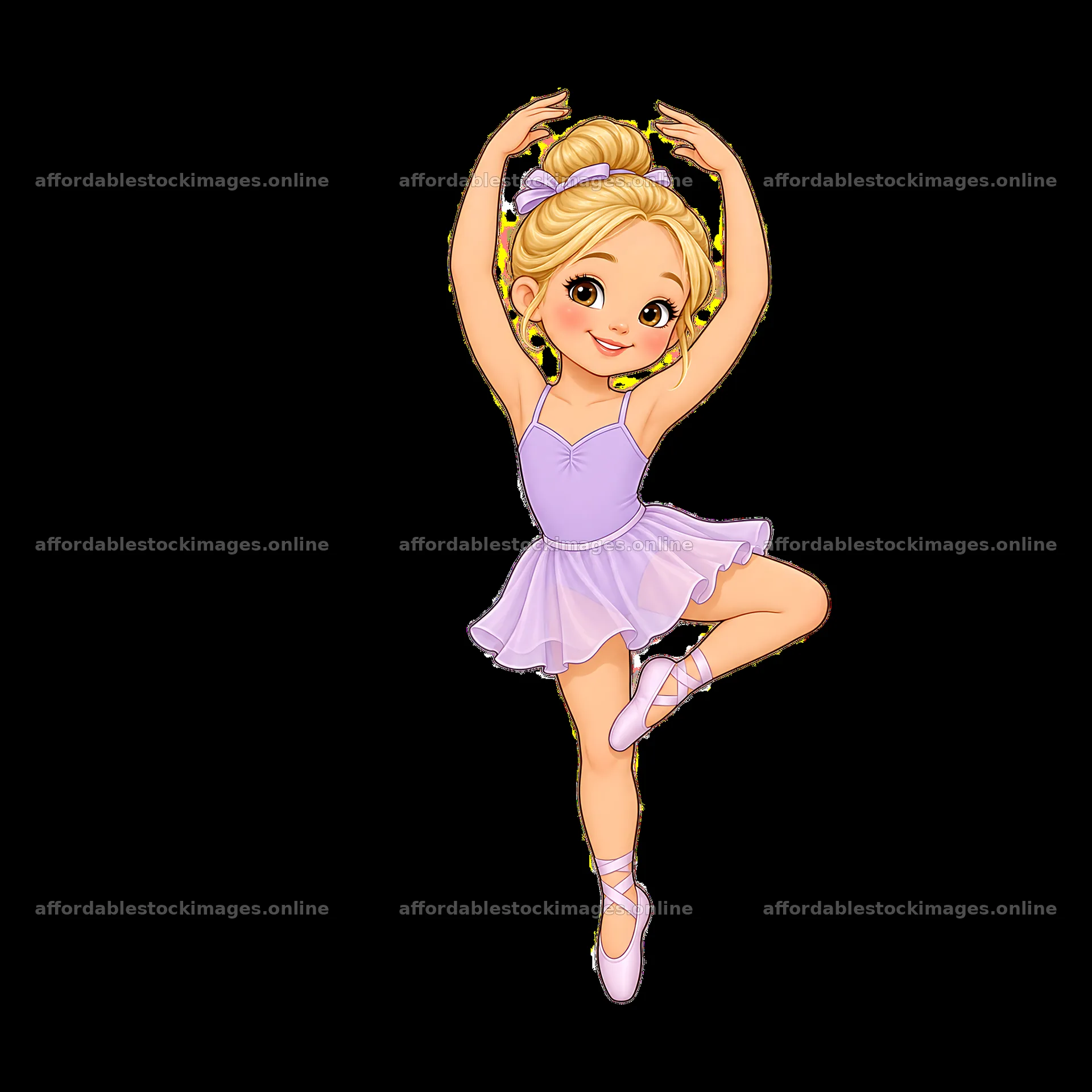 Ballet dancer with blonde hair in purple tutu poses gracefully – stock images 7746x7746