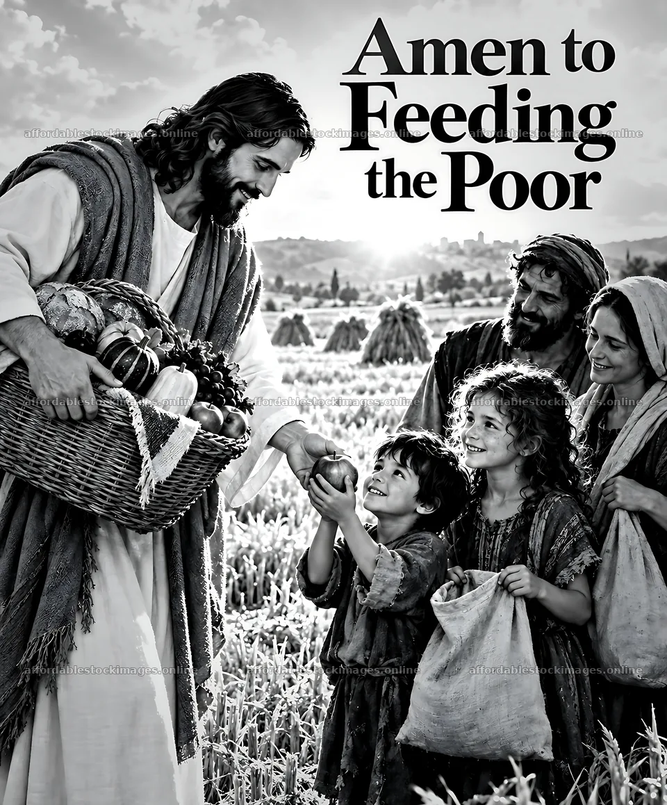Feeding the poor with fresh produce and smiles – stock images 7228x8716