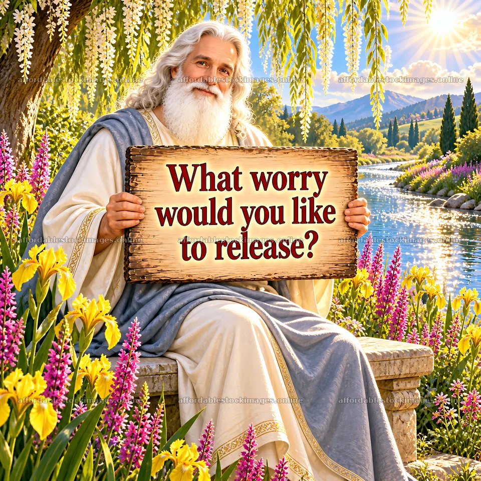 Jesus Christ offering comfort with a message of release – stock images 7746x7746