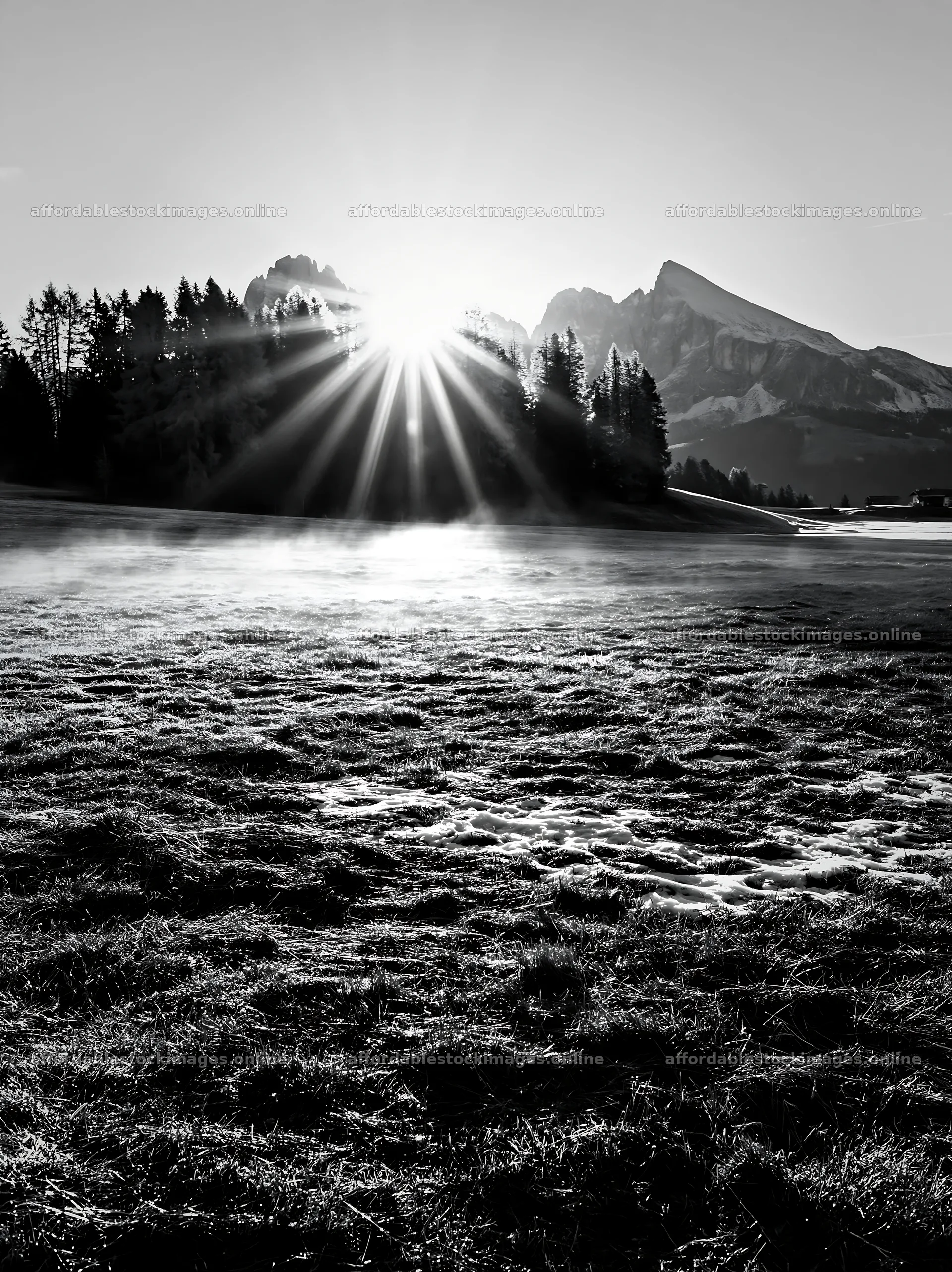 Alpe di Siusi meadow sunbeams shine over the landscape – stock images 6866x9174