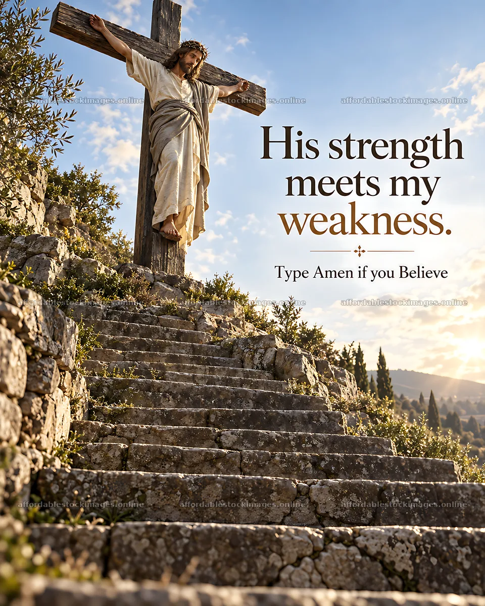 Strength on the stone steps – stock images 7100x8872