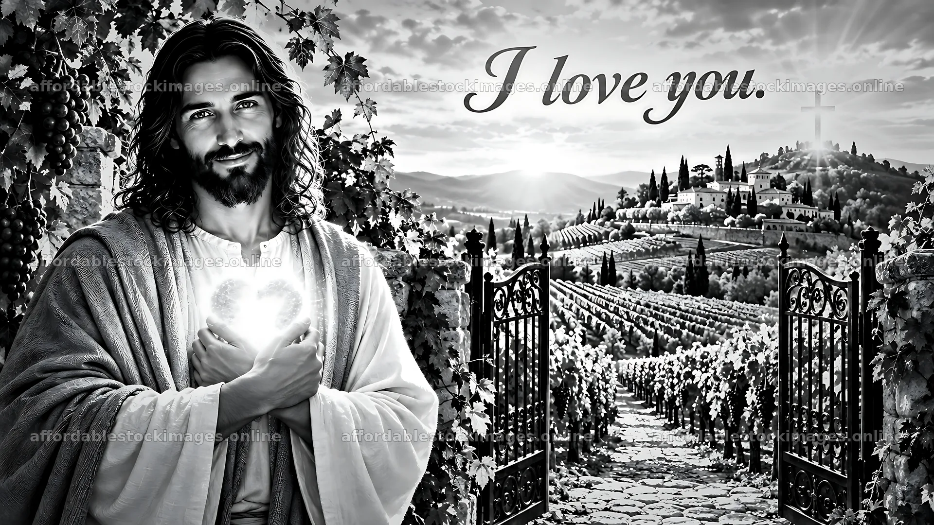 Love beyond the Vineyard Gate – stock images 10580x5954