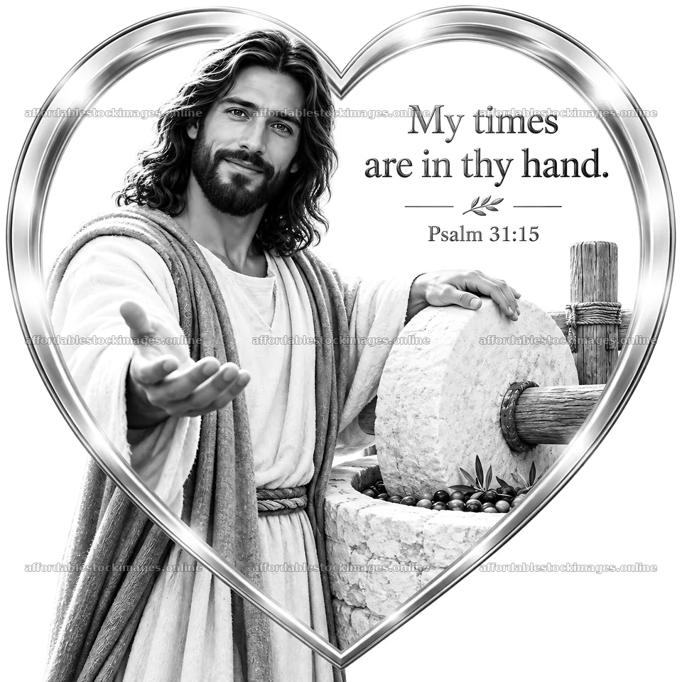 Jesus Christ sharing comfort while offering a welcoming hand – stock images 7746x7746