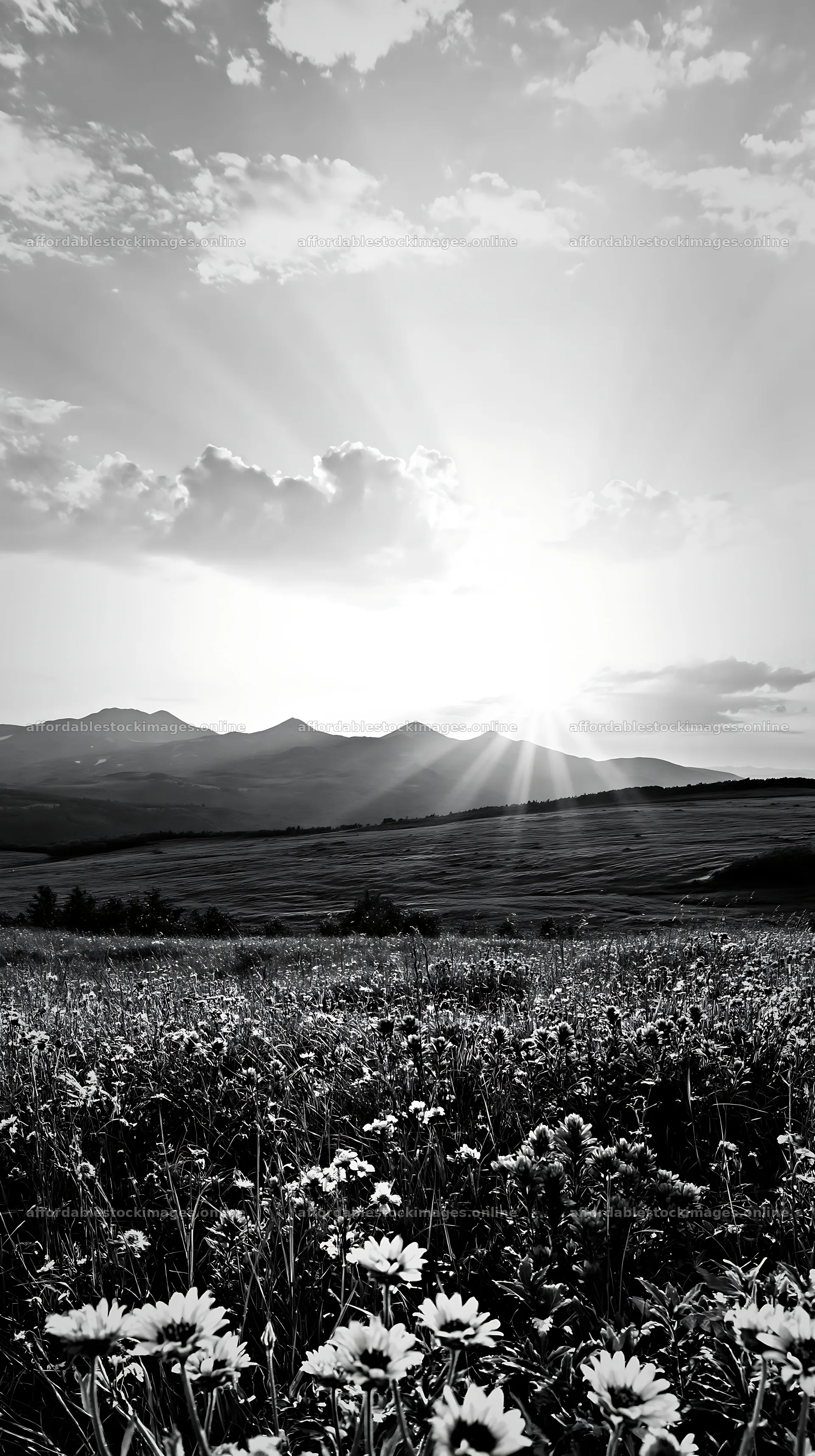 Light rays in Daisetsuzan alpine meadow during sunset – stock images 5938x10608